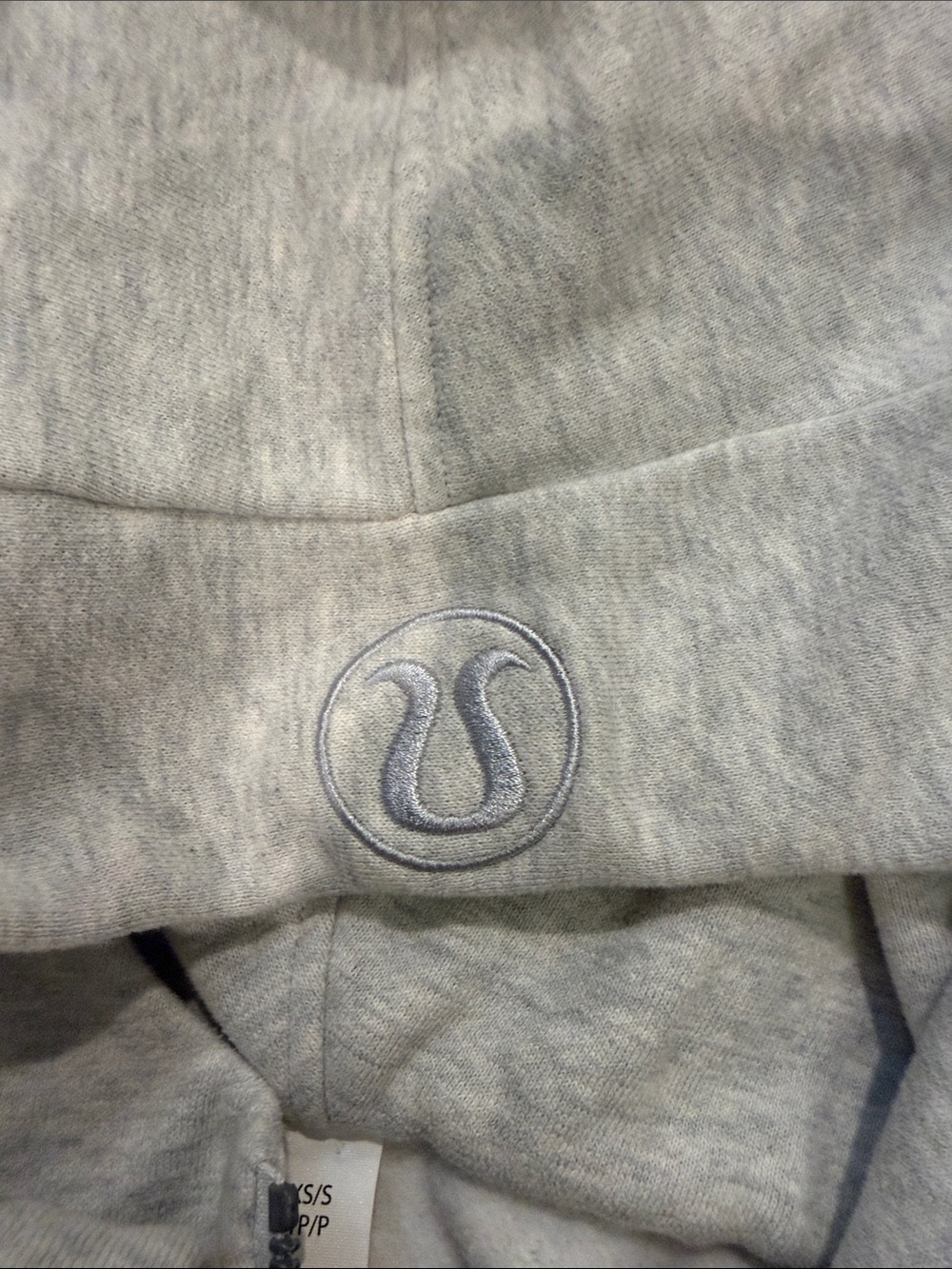 lululemon athletica Light Gray Half-Zip Cowl Hoodie Sweater - Picture 10 of 10